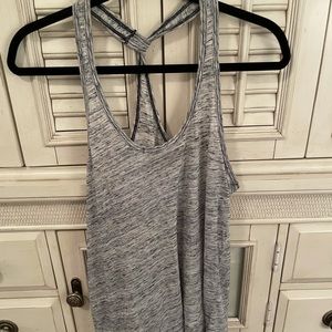 Beyond Yoga Knotted Tank, Light Gray, M